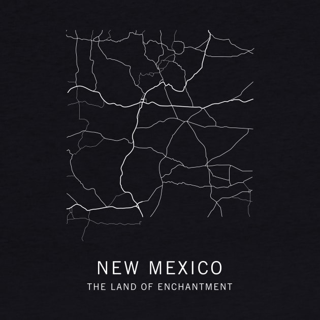 New Mexico State Road Map by ClarkStreetPress